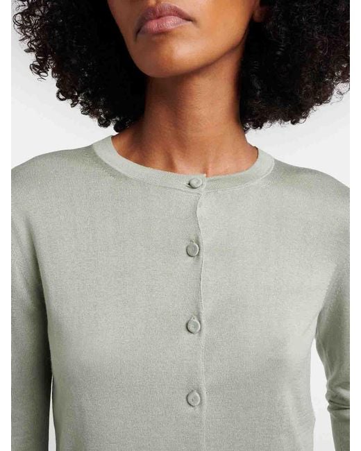 Max Mara Green Quiver Cardigan