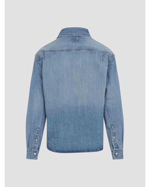 Jacquemus Blue Simon De-Nîmes Cotton Shirt for men