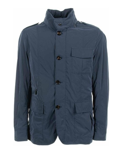 Moorer Blue Spring Jacket for men