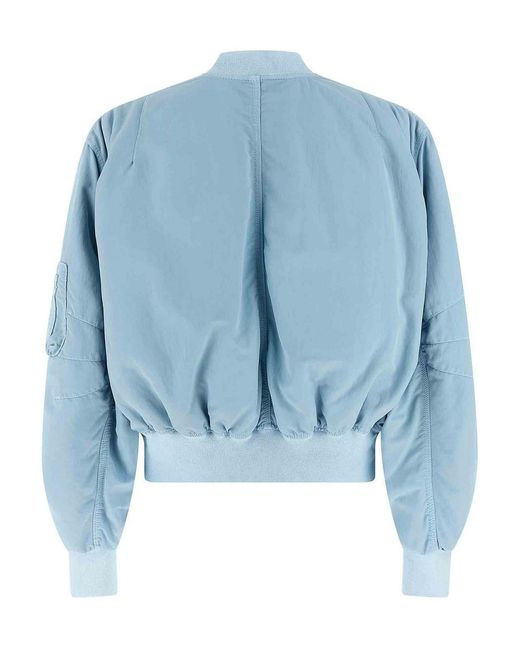 The Attico Blue 'Anja' Bomber Jacket