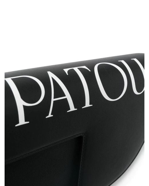 Patou Black Le Leather Shoulder Bag