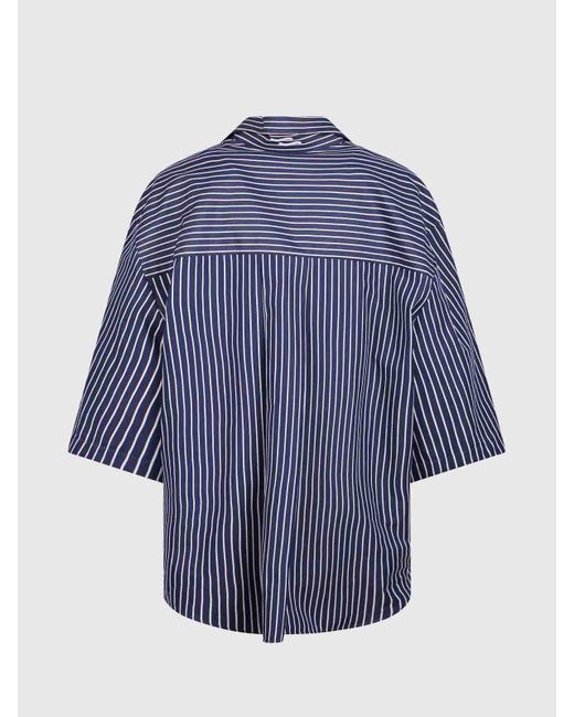 Ssheena Blue Striped Shirt