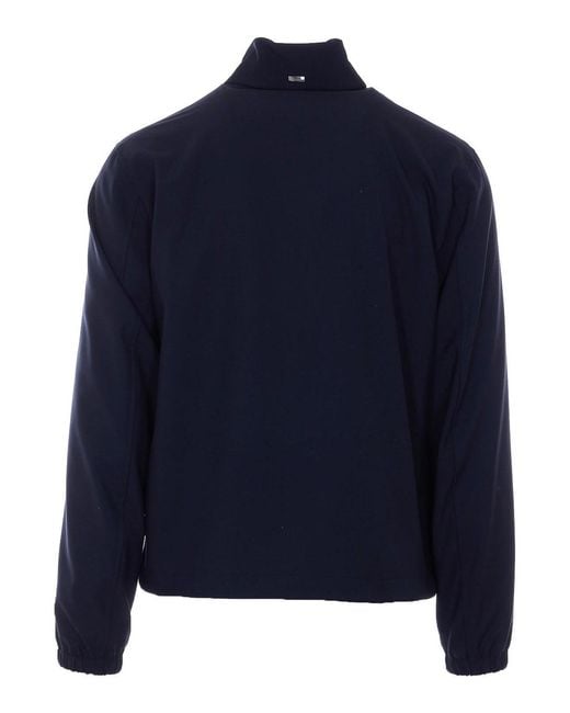 Herno Blue Bomber With Frontal Zip Closure for men