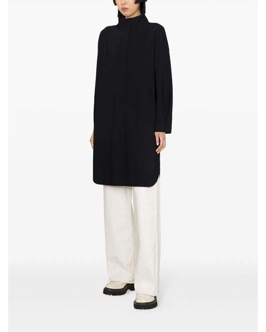 Herno Blue First-Act Pef High-Neck Coat