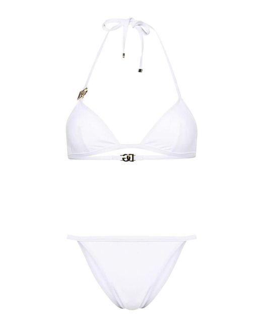 Dolce & Gabbana White Cup Bikini