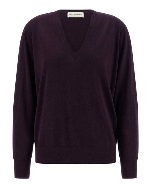 Dries Van Noten Blue Tuomas Sweater