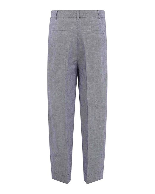 Ralph Lauren Gray Larabeth Cropped Flat Dront