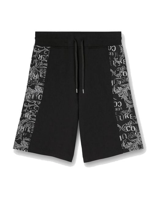 Versace Jeans Couture Black Bermuda for men