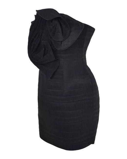 Magda Butrym Black Dress Made Of Polyester
