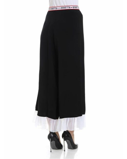 Vivetta Black Eridome Trousers