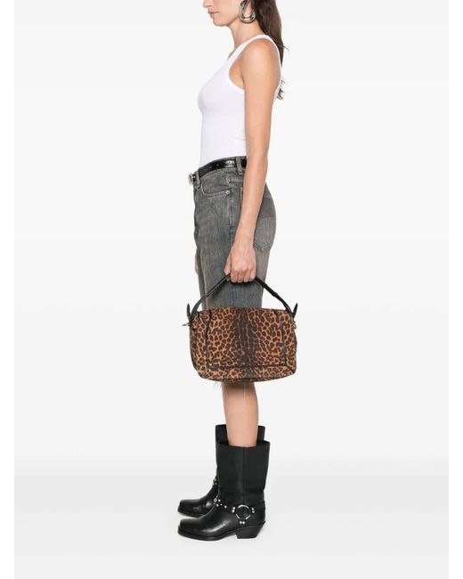 Jérôme Dreyfuss Brown Pepito Medium Tote Bag