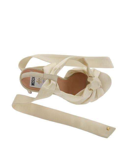Moschino White Nodo Sandal