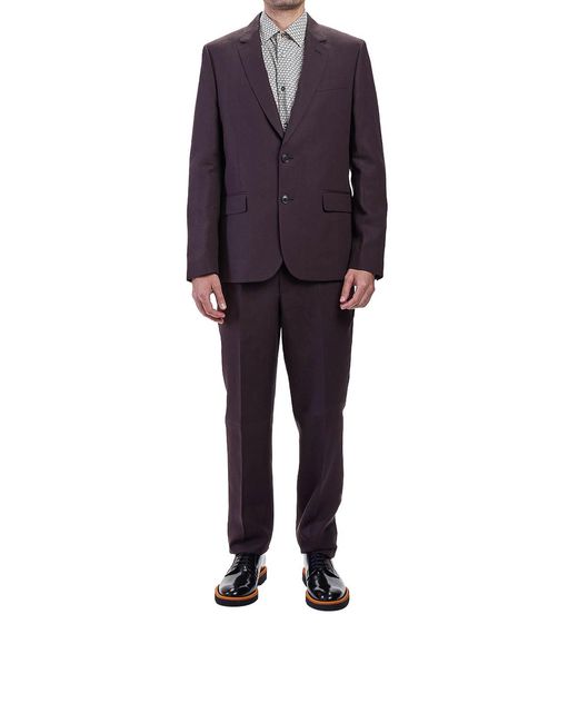 Paul Smith Blue Soho Linen Suit for men