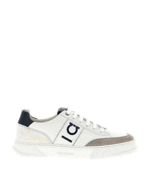 Ferragamo White Alaska' Sneakers for men
