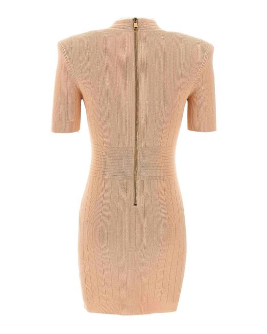 Balmain Natural Mini Dress