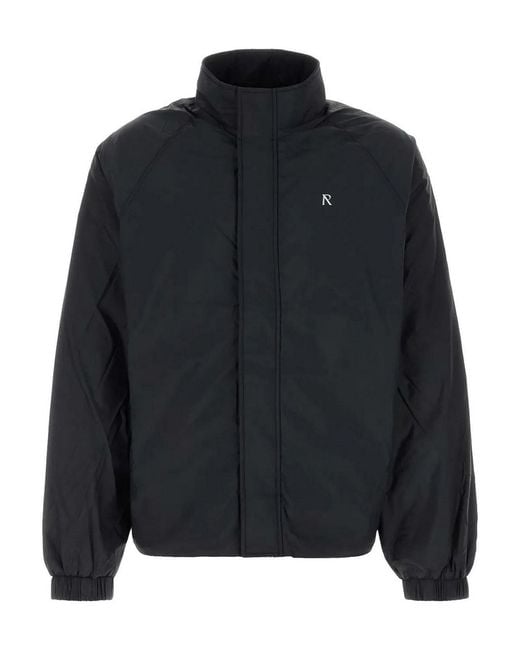 Represent Black Funnel Neck Jacket for men