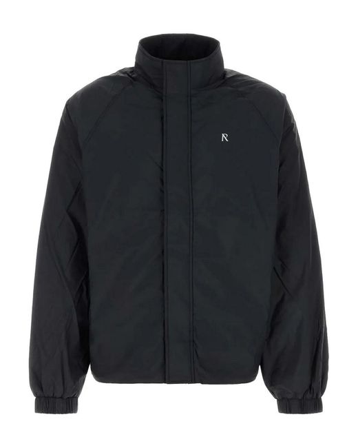 Represent Black Funnel Neck Jacket for men
