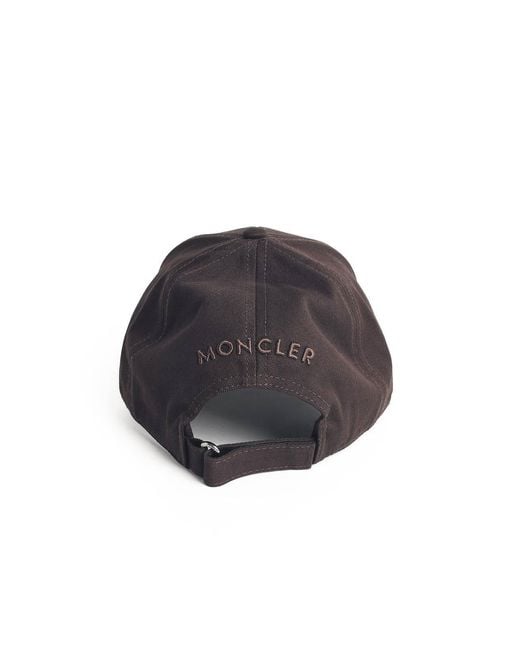 Moncler Black Cotton Cap for men