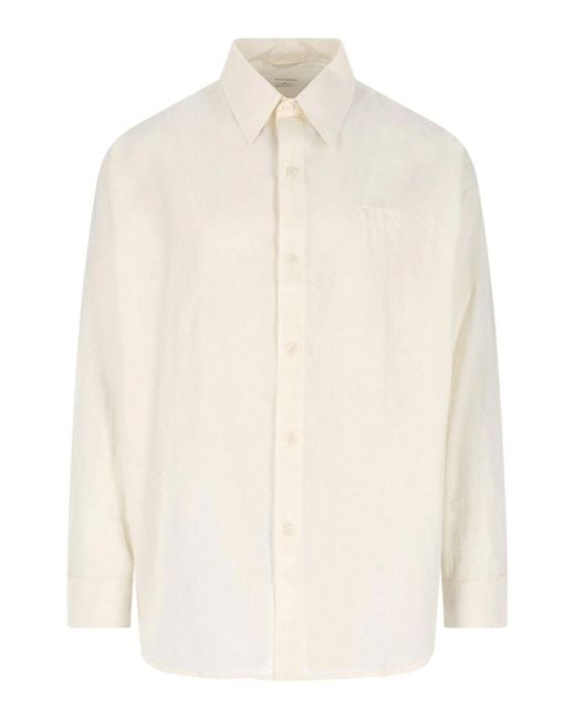 mfpen White Essay Shirt for men