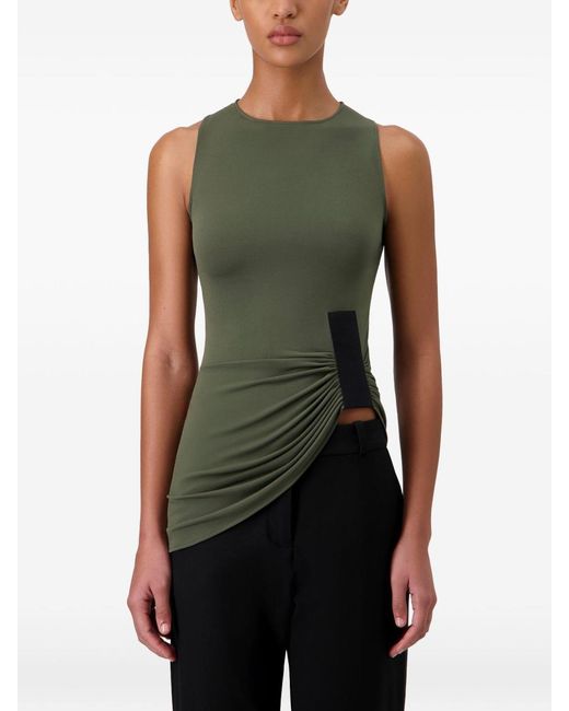 Coperni Green Taped Suspended Draped Top