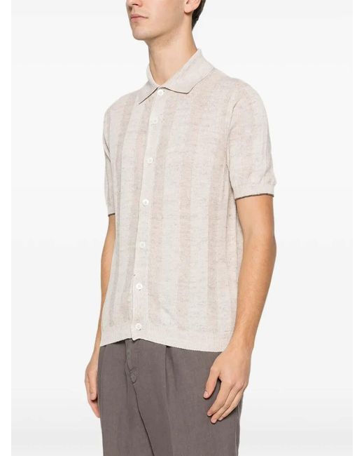 Brunello Cucinelli White Short Sleeve Shirt for men
