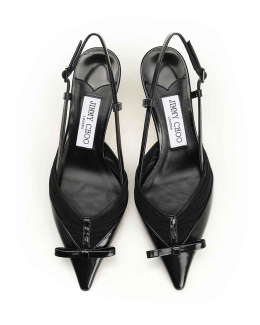 Jimmy Choo Black Afia Mesh Dcollet 65