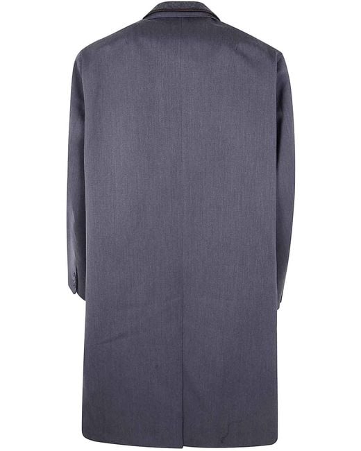 Kolor Blue Coat 06 Long Classic Coat for men