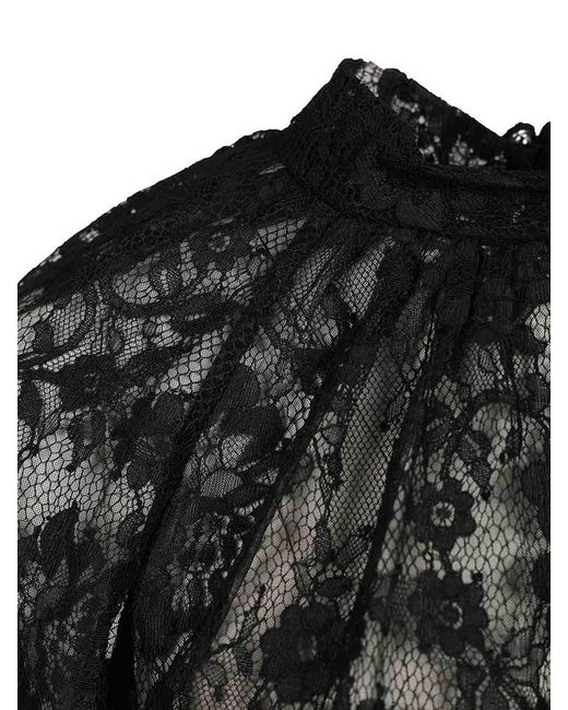 Self-Portrait Black Lace Blouse