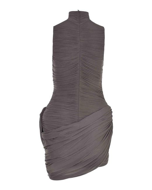 Magda Butrym Gray Dress Made Of Cupro