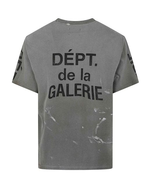 GALLERY DEPT. Gray Painted Tee for men