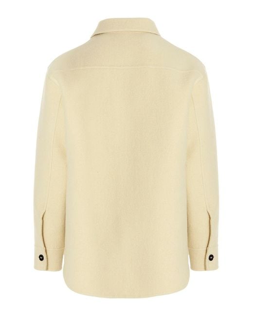 Jil Sander Natural Wool Overshirt for men