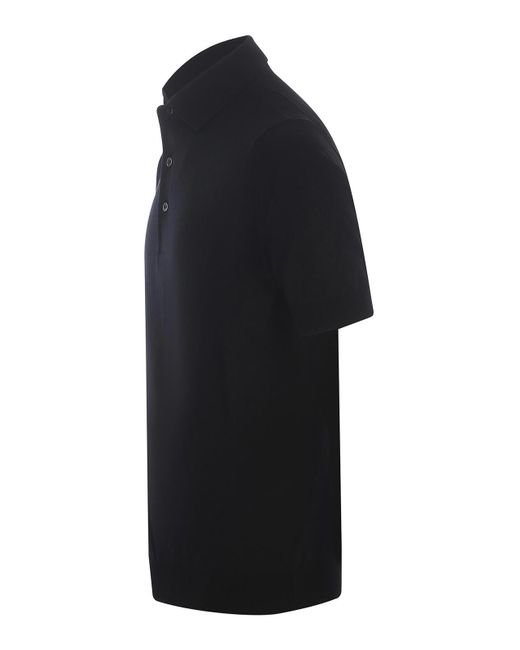 FILIPPO DE LAURENTIIS Black Polo for men