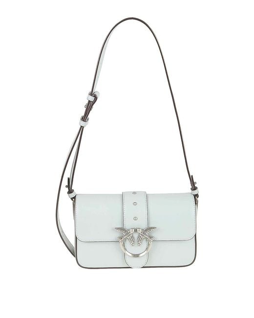 Pinko White Love Bag Borse