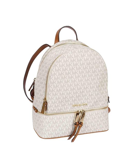 Michael Kors White Rhea Backpack