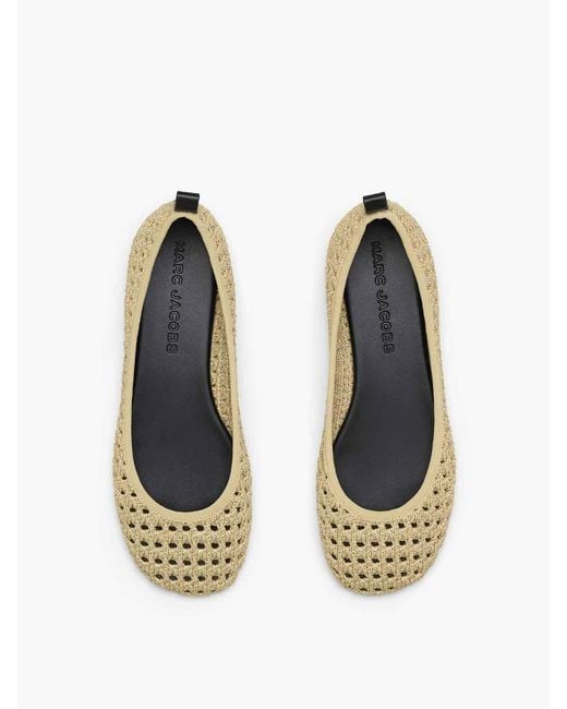 Marc Jacobs Natural The Logo Ribbon Ballerina