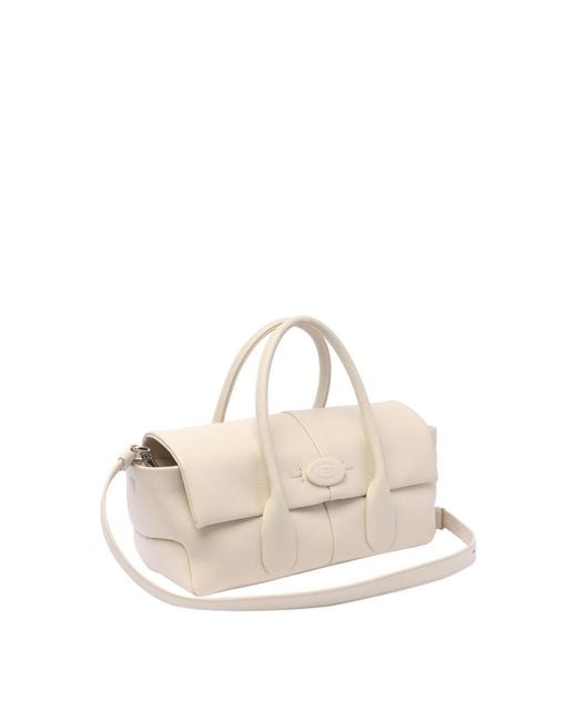 Tod's Natural Ew Di Bag Reverse Handbag