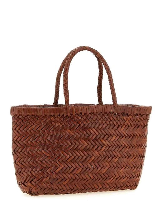 Dragon Diffusion Brown Flat Gora' Mini Handbag
