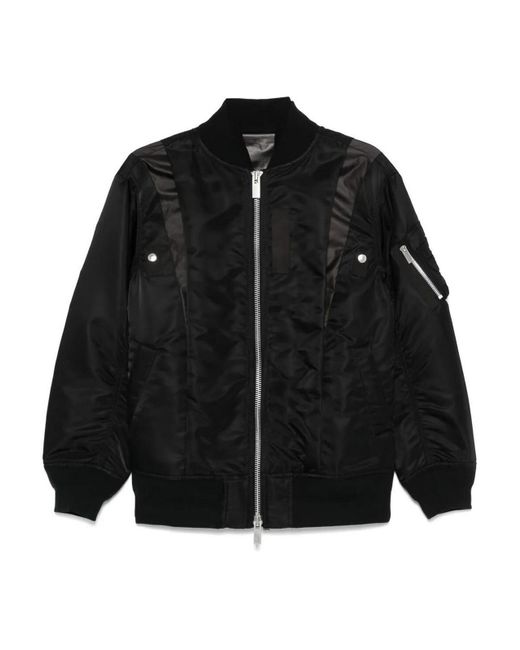 Sacai Black Nylon Twill Blouson
