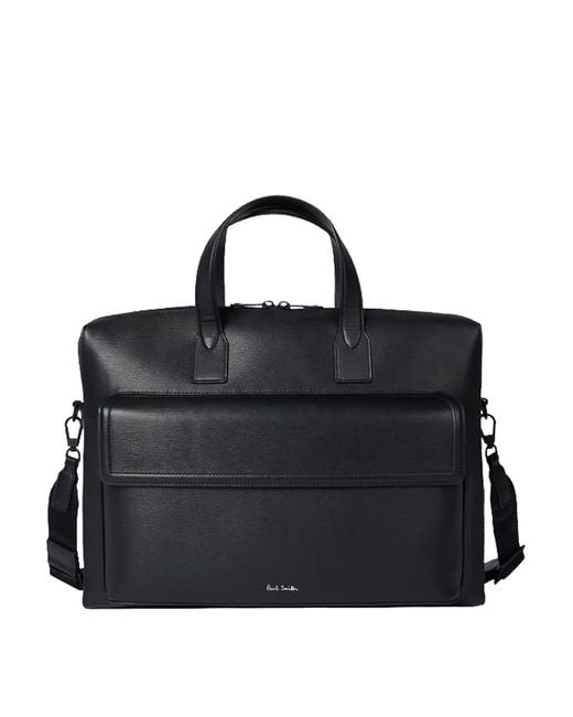 Paul Smith Black Business Folio Saffiano for men