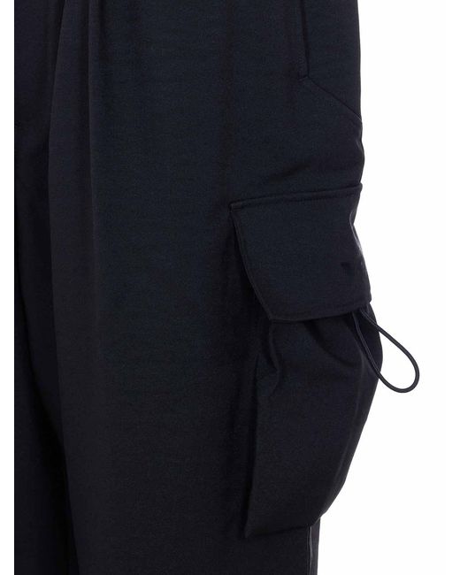 Y-3 Blue Cargo Track Pants for men