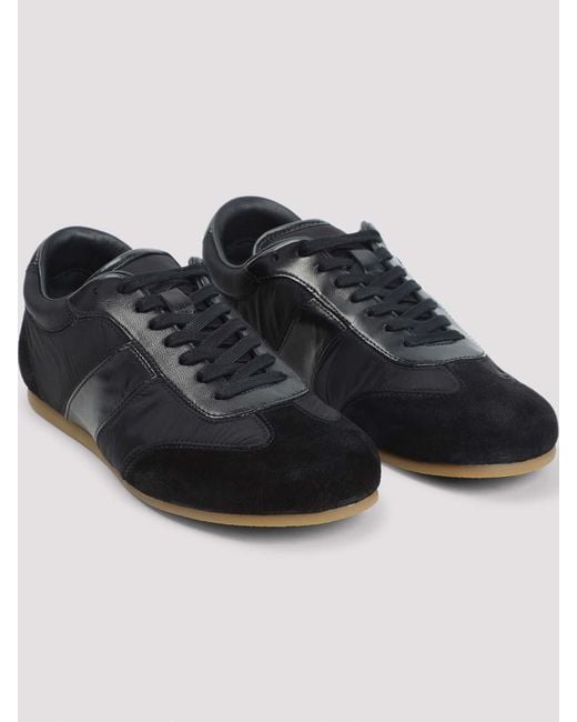 Lemaire Black Soft Runner Sneakers