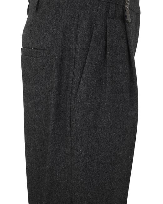 Brunello Cucinelli Black Regular Pants