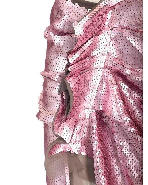 Rick Owens Pink Long Skirt