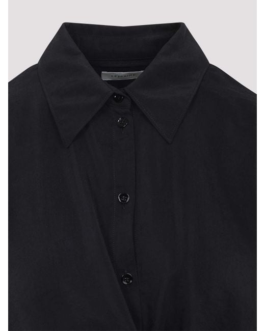 Lemaire Blue Twisted Shirt