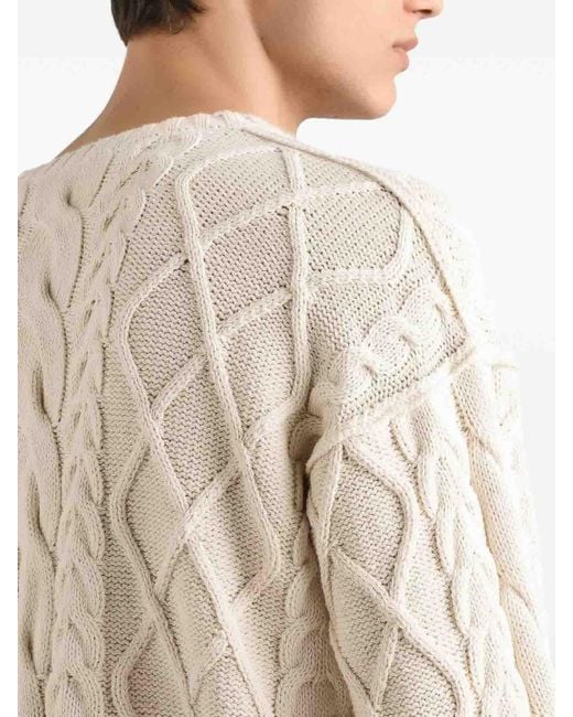 Dolce & Gabbana White Wool Sweater for men