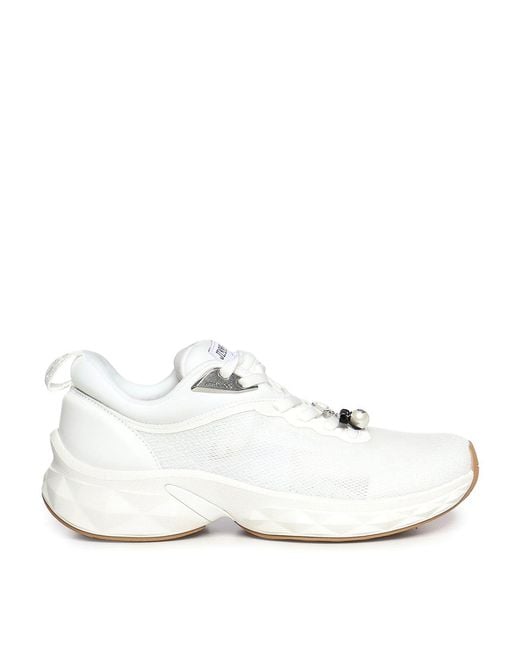 Jimmy Choo White Diamond Run F Sneaker