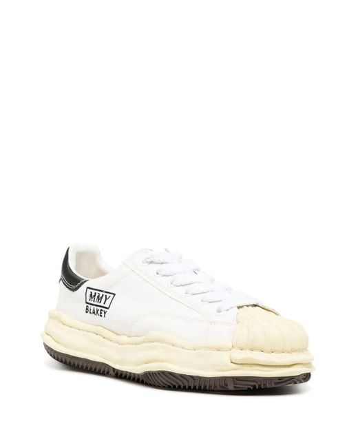 Maison Mihara Yasuhiro White Blakey Low Sneakers for men