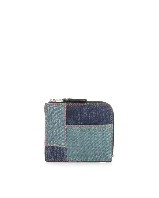 Comme des Garçons Blue Patchwork Wallet