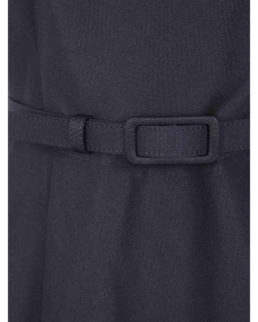 Ralph Lauren Blue Woven Flare Dress