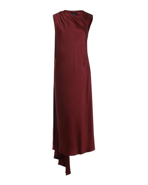 Max Mara Purple Edolo Midi Dress